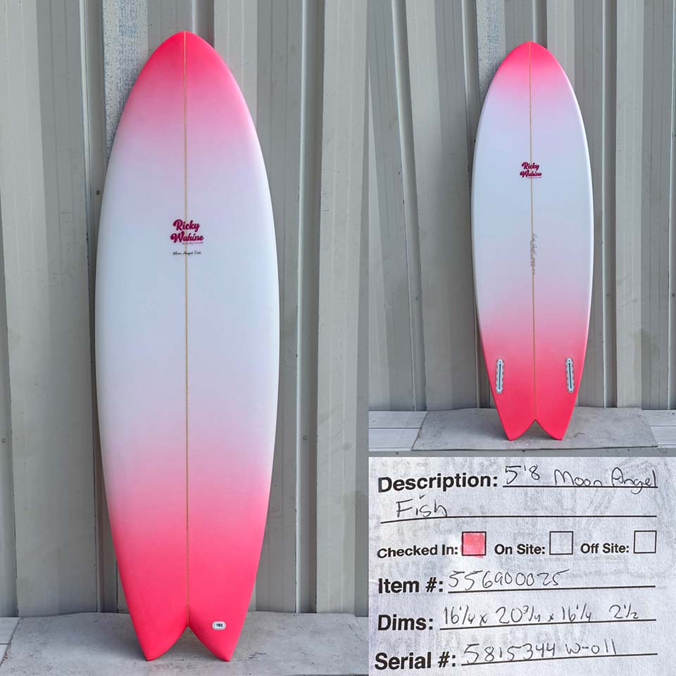 5'8" Ricky Wahine - Moon Angel Fish