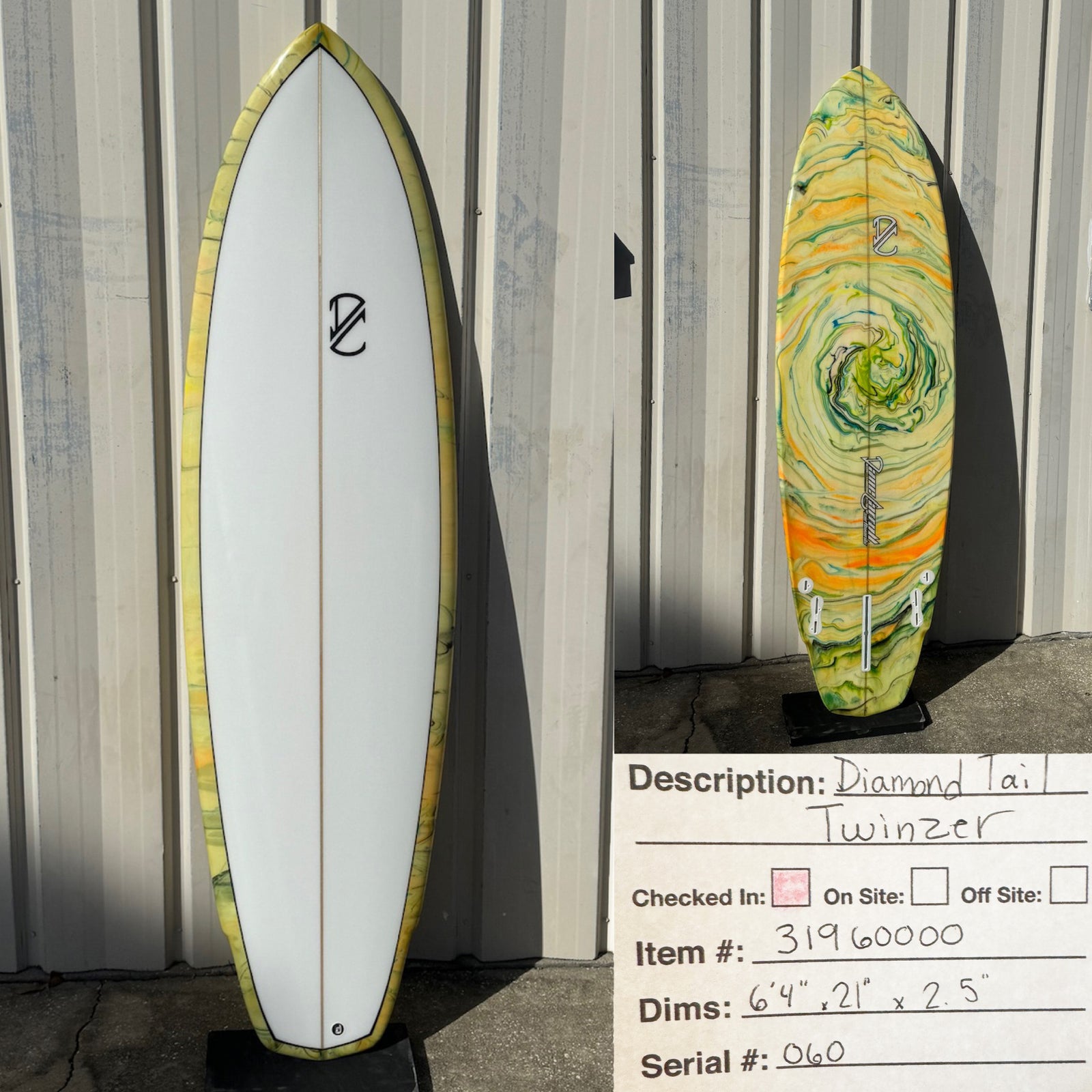 6'4" Diamond Tail Twinzer