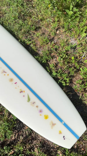9'2 Retro Lady 2 w/pressed flower inlay