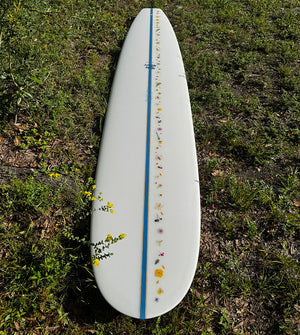 9'2 Retro Lady 2 w/pressed flower inlay